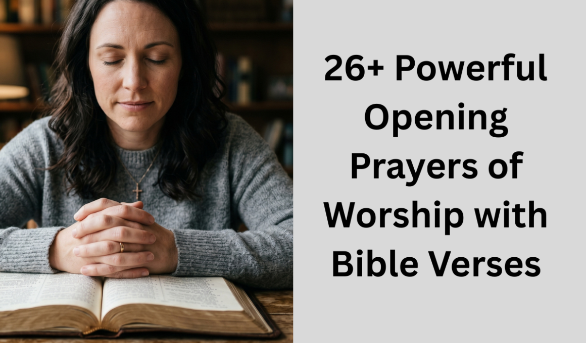 26+ Powerful Opening Prayers of Worship with Bible Verses