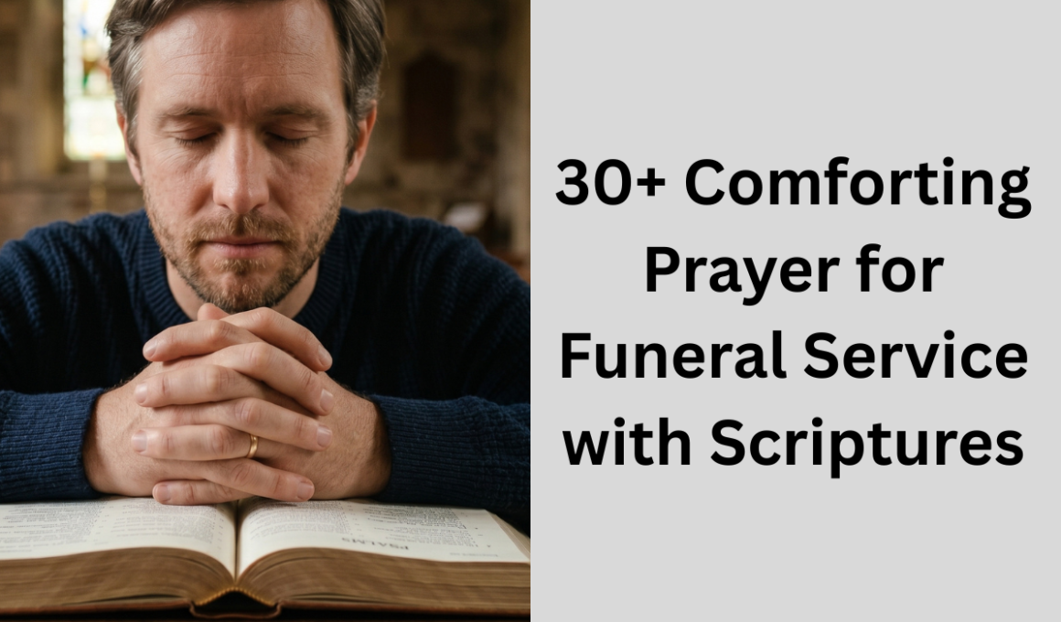 30+ Comforting Prayer for Funeral Service with Scriptures