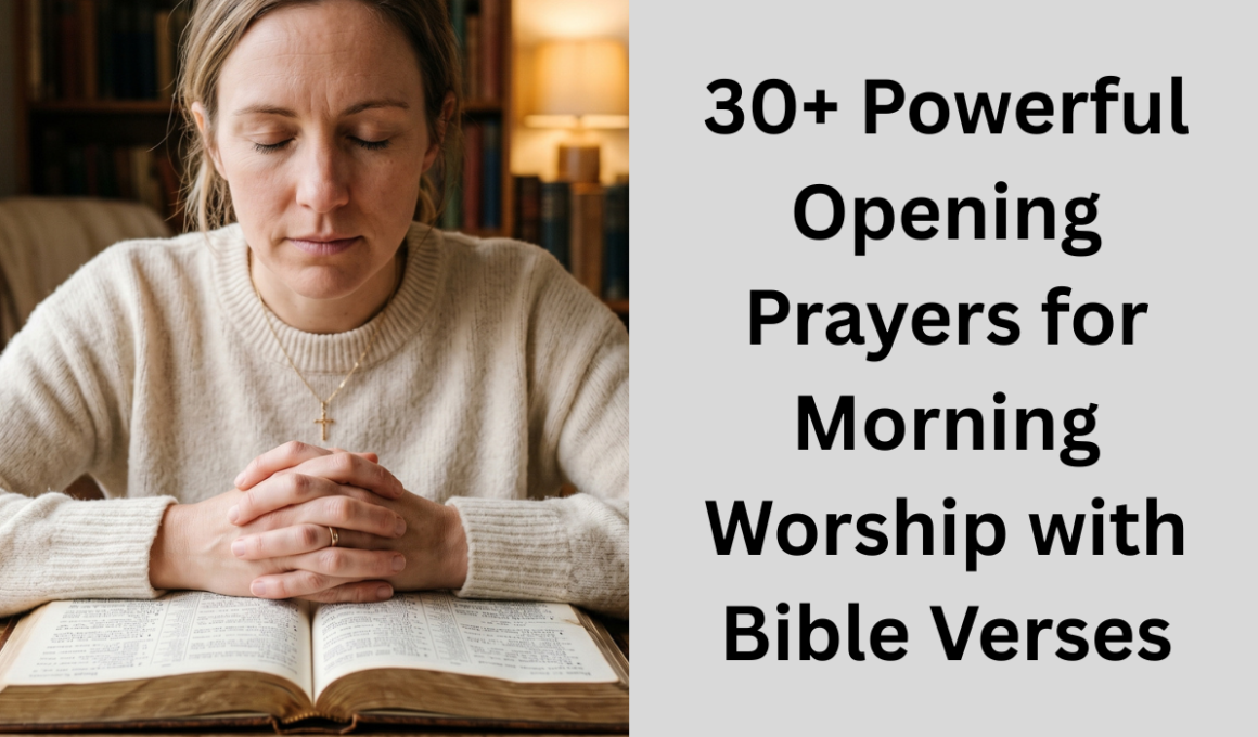 30+ Powerful Opening Prayers for Morning Worship with Bible Verses